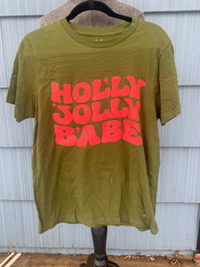 Holly Jolly Olive tee